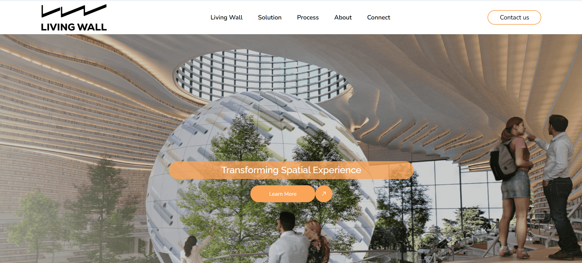 LivingWall Landing Page